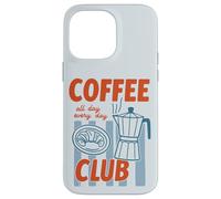 Cafetière moka dessinée à la main rétro amateur de nourriture Coque pour iPhone 14 Pro Max