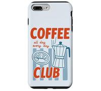 Cafetière moka dessinée à la main rétro amateur de nourriture Coque pour iPhone 7 Plus/8 Plus