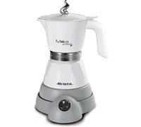 Cafetière moka électrique 2-4 tasses gris et blanc