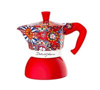Cafetière Moka Induction - BIALETTI - Dolce e Gabbana - 4 tasses - Compatible induction - Rouge