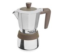 Cafetière Moka - PEDRINI - MYMOKA INDUCTION - 6 Tasses - Compatible Induction - Valve de sécurité