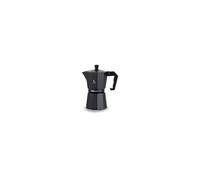 Cafetière Moka TCA-006 Traditionnelle en Aluminium 6 Tasses - Noir