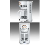 Cafetière - Muse - Vintage - 1.4 L - 10 Tasses - Sans Fil - Blanche Dore