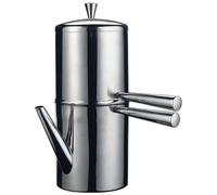 Cafetière Napolitaine Ilsa 6 Tasses en Acier Inoxydable Café Expresso
