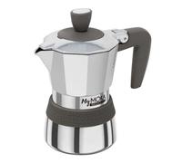 Pedrini Cafetière à moka MyMoka Induction Marron Acier inoxydable