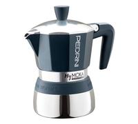 Cafetière Pedrini MYMOKA INDUCTION Velours Bleu Et Chrome