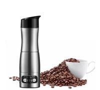 Cafetiere Portable 150 Ml, Machine à Espresso Portative DC 12V 24V, Café Portable en Acier Inoxydable pour Les Conducteurs de Passagers de Voyage à Long Terme, Cadeau pour Les Amateurs de Café