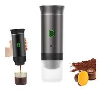 Cafetière Portable 3 En 1 Électrique USB, Machine à Café Nomade Compatible Capsules et Café Moulu, Mini Cafetière de Voyage Bureau