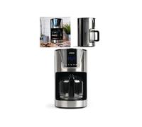 Cafetière programmable - INOX - 1,5L - 12 tasses - Minuteur LCD - Système anti-gouttes