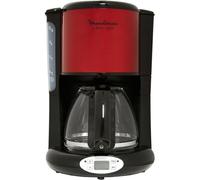 Cafetière programmable Moulinex FG362D10 inox rouge