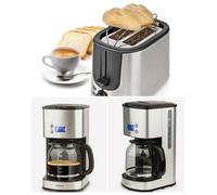 Cafetière programmable - NEDIS - Modèle standard - 1,5 L (12 tasses) - 1000 W - Inox