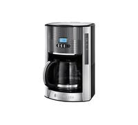 Cafetière - RUSSELL HOBBS - GEO STEEL - 1,5 L - 1000 W - 12 tasses - Métal texturé
