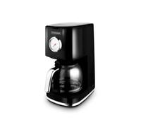 KITCHENCOOK Cafetière Style Rétro Avec Filtre Nylon Réutilisable Retro Coffee Noir