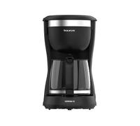 TAURUS Cafetière Verona 12, 680 W, 1250 ml, plaque chauffante Intense Flavour Tech, filtre permanent lavable, verseuse en verre anti-goutte, design compact en noir mat, sans BPA