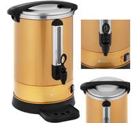 Cafetière/théière avec robinet et bac d'égouttement 14 l 1500 W or
