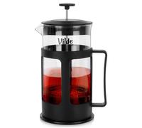 Cafetière Théière French Press Verre 1L Infuseur Piston Café Thé Cuisine