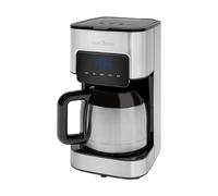 Profi Cook Machine à café avec thermos - avec minuterie pour un café frais le matin - Thermos à double paroi avec fermeture aromatique, Machine à café filtre en acier inoxydable PC-KA 1191