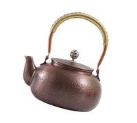 Cafetière Tisane en bronze battu à la mode antique, 1200 ml, sans danger pour le gaz, utilisation sur une cuisinière, doublure de déni de substance claire, concept pour la maison, infuseur à en
