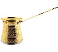 Cafetière traditionnelle Cafetière Cezve Café turc pour un plaisir aromatique Or Moyen