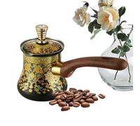 Cafetière turque à réchauffer - Chauffe-lait robuste pour la cuisinière | Verseuse à chai pour chocolat chaud, thé, latte, matin agréable, rituels après le dîner, mariages - Noir