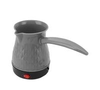 Cafetière turque, cafetière électrique à chauffage rapide de 500 ml, double protection, machine à café turque portable avec poignée amovible pour la maison et les voyages (Grise)