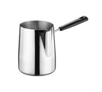 Cafetière turque en acier inoxydable pour faire fondre du chocolat et chauffer les sauces avec trou de suspension pratique et bec verseur anti-déversement pour une utilisation facile (900 ml)
