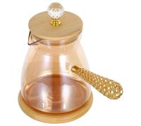 Cafetière Turque en Verre 750ml, Poignée Latérale, Usage Manuel | Préparation Authentique du Café Turc, Isolation Thermique, Finition Élégante, pour Occasions Variées et Plaisir Personnel