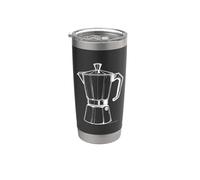 Cafetière vintage Lover Graphic Stovetop Espresso Gobelet isotherme en acier inoxydable double paroi