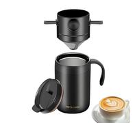 Cafetières De Camping | Accessoire de Boisson Isotherme Portable en Acier Inoxydable - Petite Cafetière | Pour Voyage Extérieur Randonnée Voiture Feu De Camp Café Jardin Hiver Quotidien Intérieur Fête