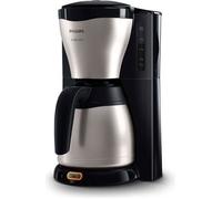 Cafetire filtre Philips HD754620 - 1,2L, 15 tasses, jauge thermique, arrt automatique - Mtal noir