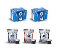 Caffè Borbone 3 x 50 Gélules Respresso dégustation 50 noir, 50 bleu et 50 rouge compatibles Nespresso