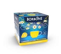 Caffè Borbone Camomille avec Mélatonine - 72 Dosettes (4 paquets de 18 dosettes) - Emballage Recyclable - Système ESE