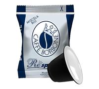 Caffè Borbone, Compatibles Nespresso, Café fort, Intensité 8, 800 capsules (8x100), Mélange bleu