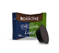 Caffè Borbone Don Carlo Mélange Light - Mélange Légère avec 50% moins de Caféine que le Mélange Bleu - 100 Capsules - Compatibles avec les machines à café à usage domestique Lavazza* A Modo Mio*