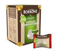 Caffè Borbone Don Carlo Capsule Compostable, Mélange Rouge - 50 Capsules - Compatibles avec les machines à café à usage domestique Lavazza®* A Modo Mio®*