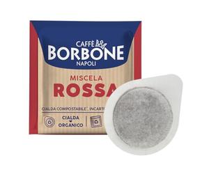 Caffè Borbone Dosette Compostable, Emballage Recyclable, Mélange Rouge - 100 Dosettes de Café - Système ESE