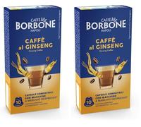 Caffè Borbone Ginseng - Café au Ginseng - 60 Capsules (12 paquets de 10) - Compatibles avec les machines à café à usage domestique Nespresso®*