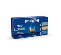 Caffè Borbone Kit Dégustation 90 Capsules de Café (3x30) - 3 Variétés d'Expresso Italien : Lungo Sublime, Crema Superiore, Crema Classica - Dosettes en Aluminium Compatibles Nespresso®*
