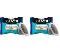 Caffè Borbone Mélange Bleu - 50 Capsules - Compatibles avec les machines à café de la marque Bialetti®* (Lot de 2)