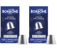 Caffé Borbone Mélange Magica Palermo -100 Capsules en Aluminium (20 paquets de 10) - Compatibles avec les machines à café à usage domestique Nespresso®*