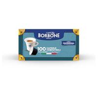 Caffè Borbone Mélange Or - 100 Capsules Compatibles Lavazza®* Blue®* et Lavazza®* in Black®* - Goût Classique et Raffiné, Arabica Premium - Intensité 7/10