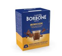 Caffè Borbone MiniCiock, Boisson aromatisée au Chocolat - 96 Capsules (6 paquets de 16) - Compatibles avec les machines à café à usage domestique Lavazza®* A Modo Mio®*
