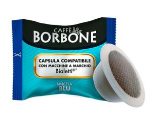 CAFFÈ BORBONE - MISCELA BLU - Box 100 CAPSULES COMPATIBLES BIALETTI 6g