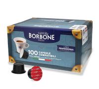 Caffè Borbone | Miscela Rossa - 100 capsules pour Lavazza Blue