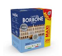 Caffè Borbone Napoli Dosettes ESE 44 mm, mélange Decisa, 200 dosettes compostables, intensité 9/10