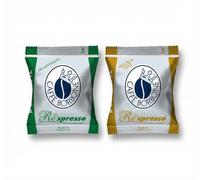 Caffè Borbone Respresso Kit de dégustation - 200 capsules compatibles avec les machines à usage domestique Nespresso* (100 Oro 100 Dek)