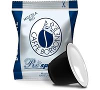 Caffè Borbone Respresso, Mélange Bleu - 50 Capsules - Compatibles avec les machines à café à usage domestique Nespresso*