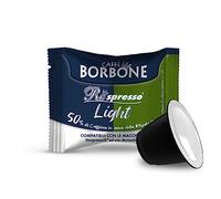 Caffè Borbone Respresso Mélange Light - 50% de Caféine en moins que le Mélange Bleu - 100 Capsules - Compatible avec les machines à café à usage domestique Nespresso*