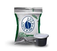 Caffè Borbone Respresso, Mélange vert Dek décaféiné - 400 gélules - Compatible avec les machines domestiques Nespresso®* (4 boîtes de 100)