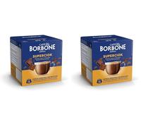 Caffè Borbone Superciock - Boisson au goût de chocolat - 64 capsules (8 paquets de 16) - Compatibles avec les machines à café Nescafé®* Dolce Gusto®*